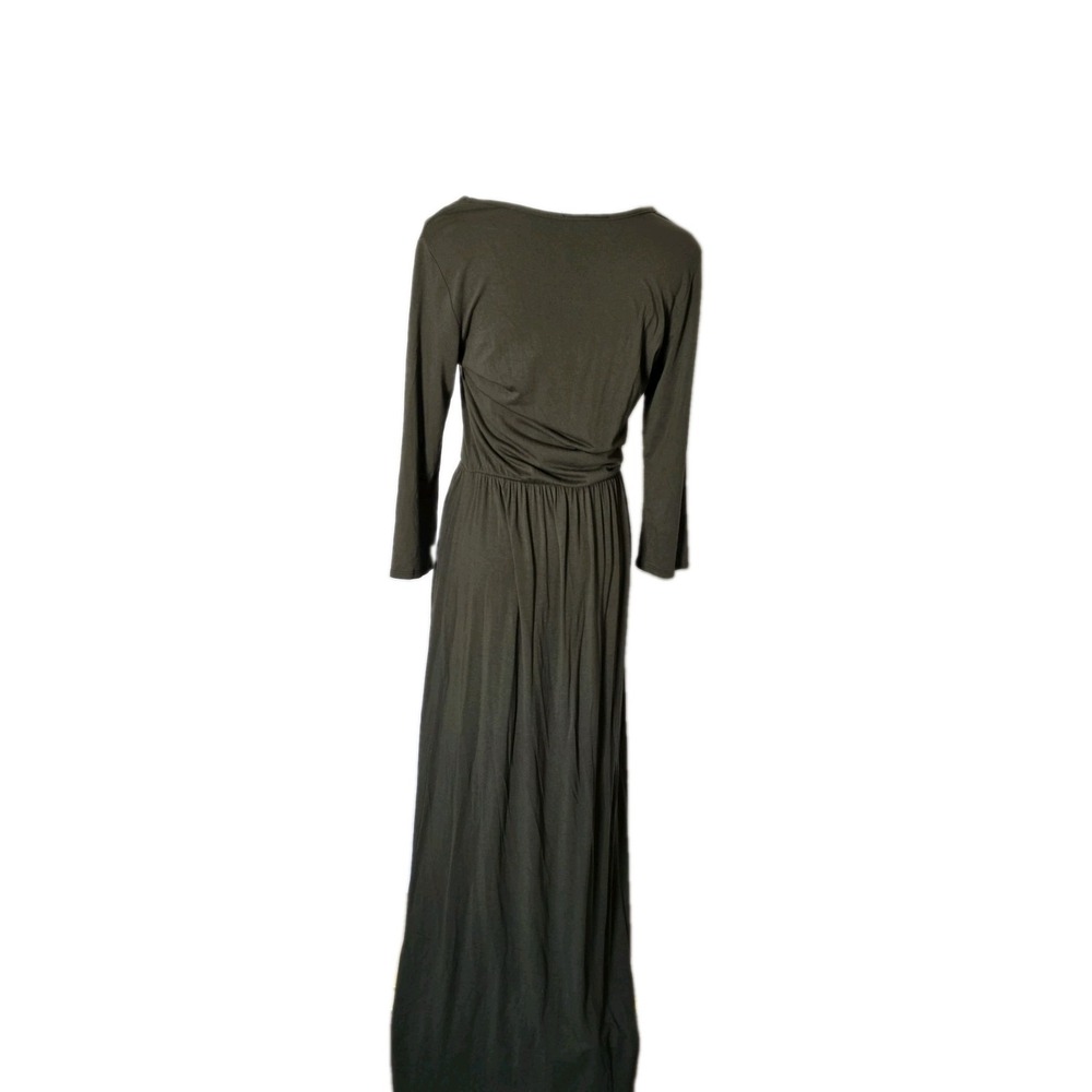 Rachel Rachel Maxi Dress Size 3/4 Sleeve Size Large Olive Color Cowgirl USA - Picture 3 of 4
